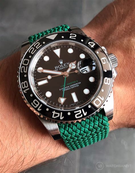 Rolex gmt master ii leather strap